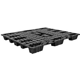 40 x 48 twin sheet thermoformed nestable light duty solid deck pallet sheet